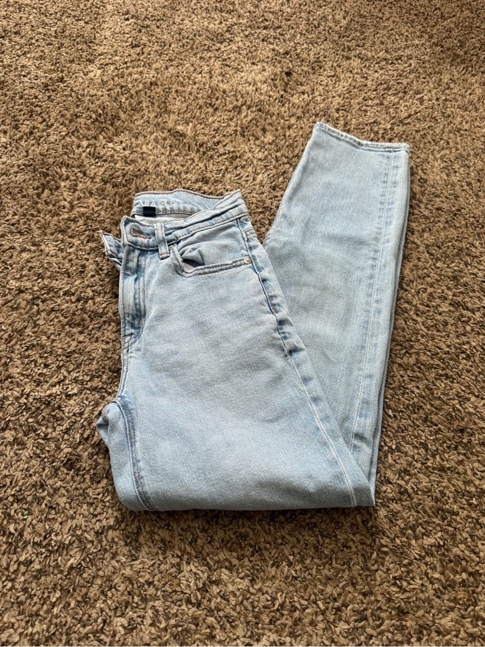 American Eagle Outfitters Light Wash Straight Leg Jeans
